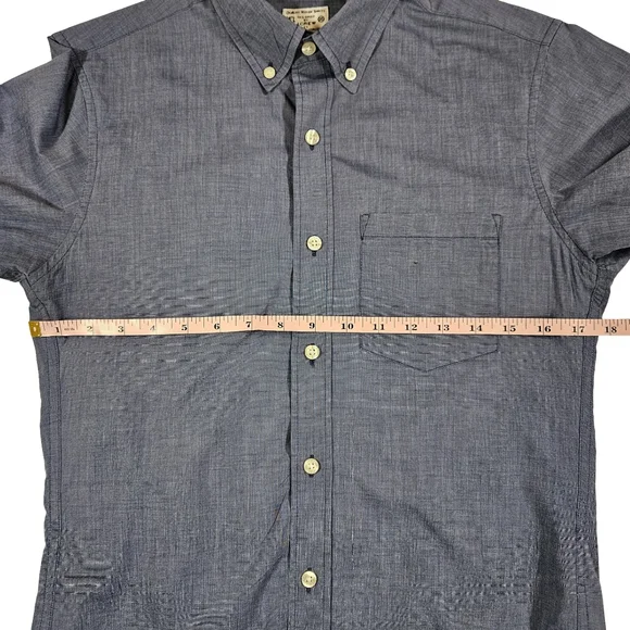 J. Crew Slim Fit 100% Cotton Long Sleeve Button Down Shirt, Dark Blue, XS - Picture 7 of 9